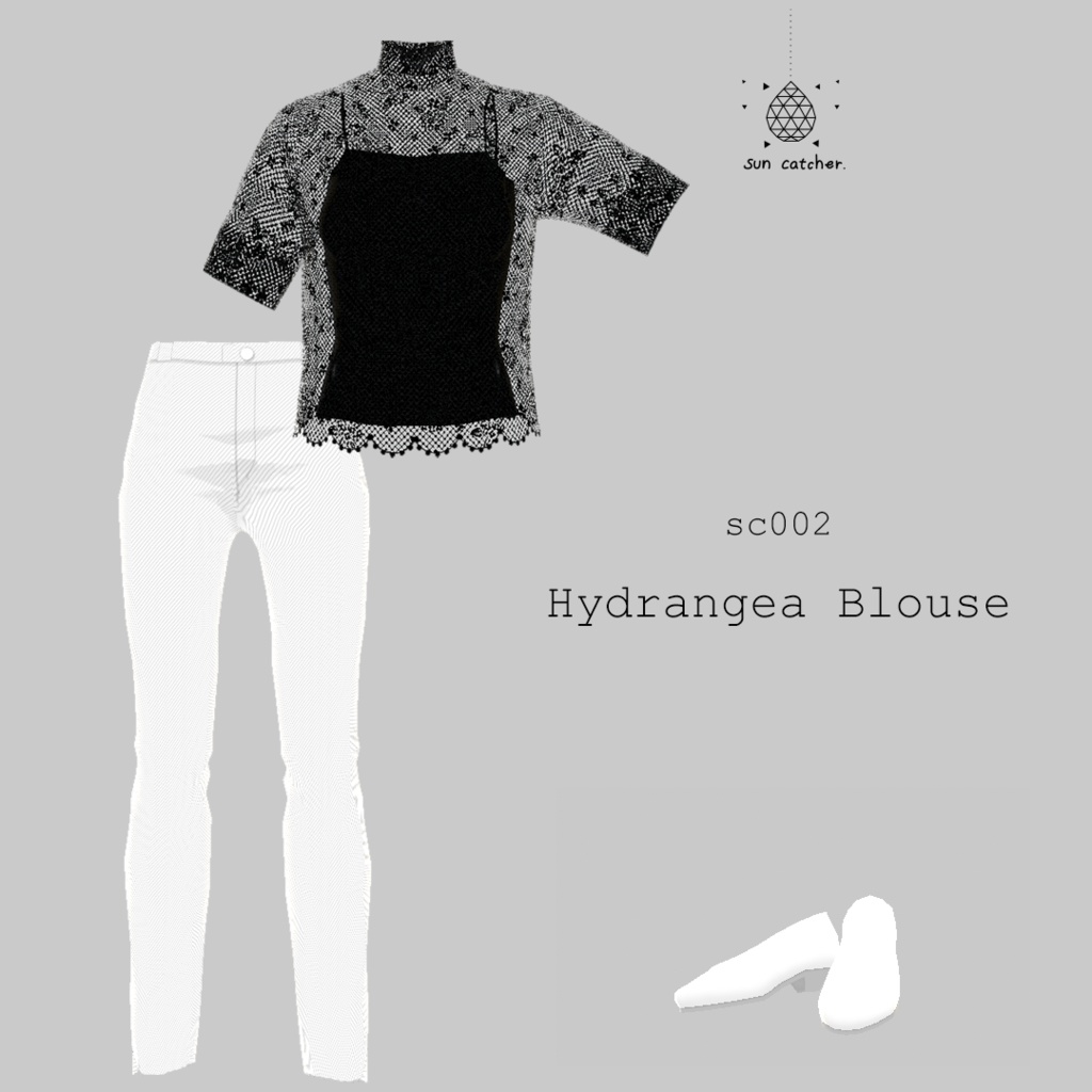 sc002 - Hydrangea Blouse #VRoid