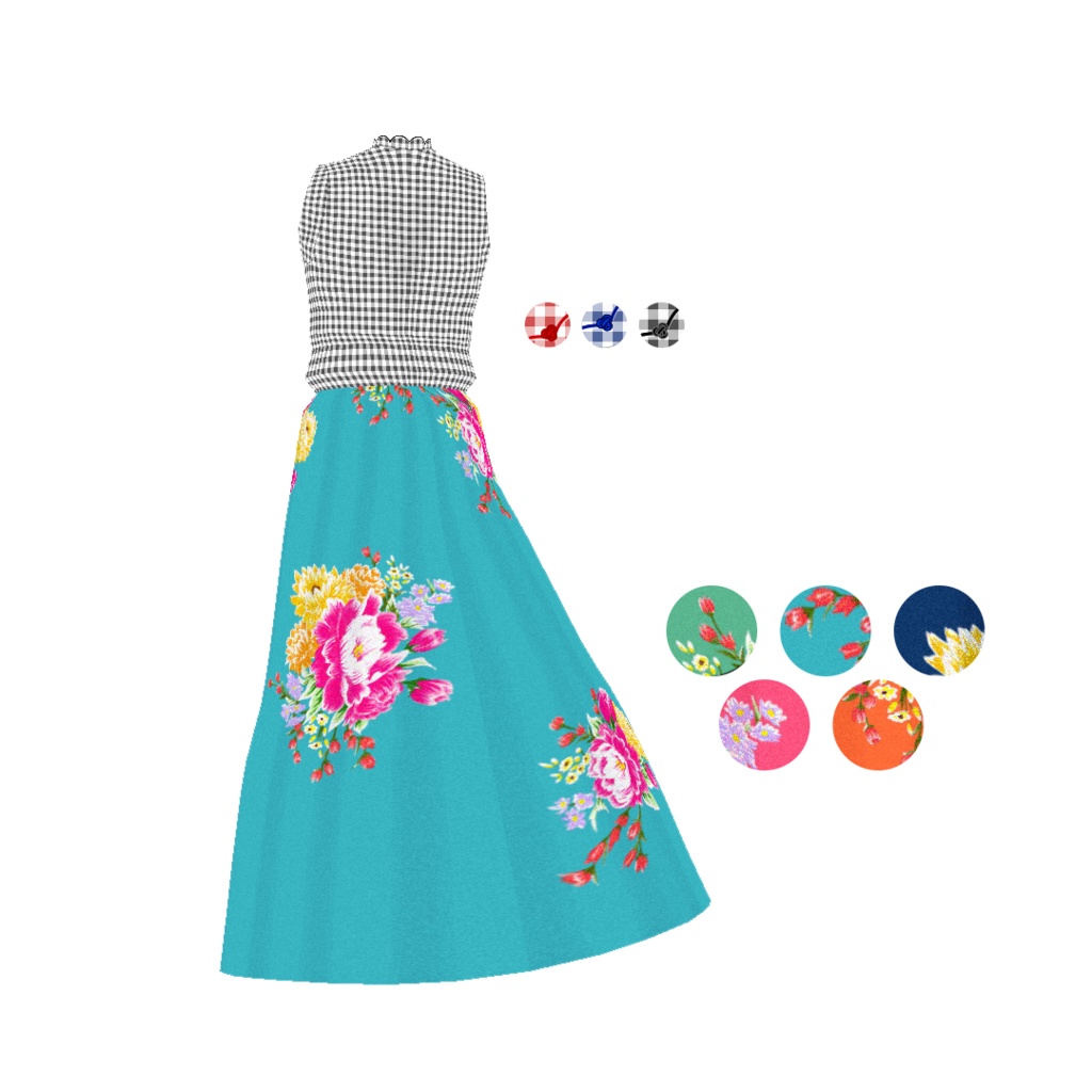 sc011 - Floral Cloth #VRoid