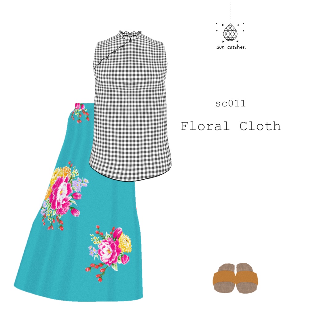 sc011 - Floral Cloth #VRoid