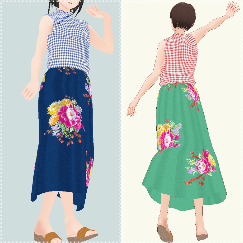 sc011 - Floral Cloth #VRoid