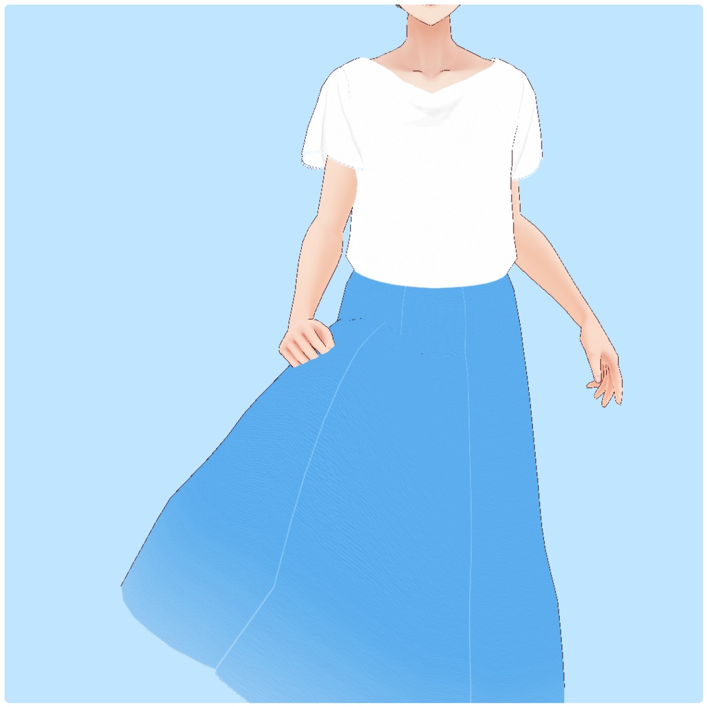 sc014 - Flare Sleeve Tops #VRoid