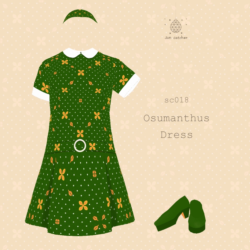 sc018 - Osmanthus Dress #VRoid