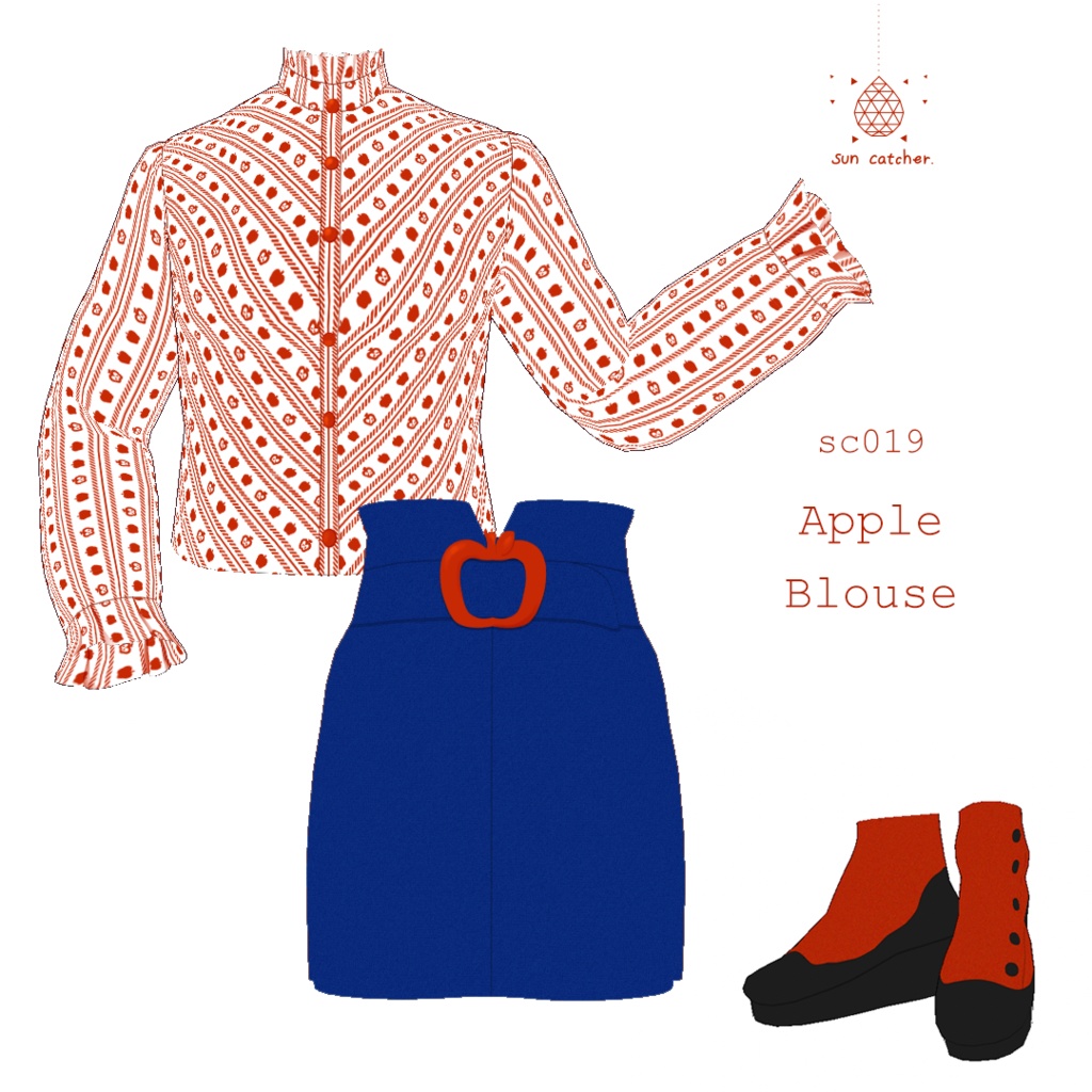 sc019 - Apple Blouse  #VRoid