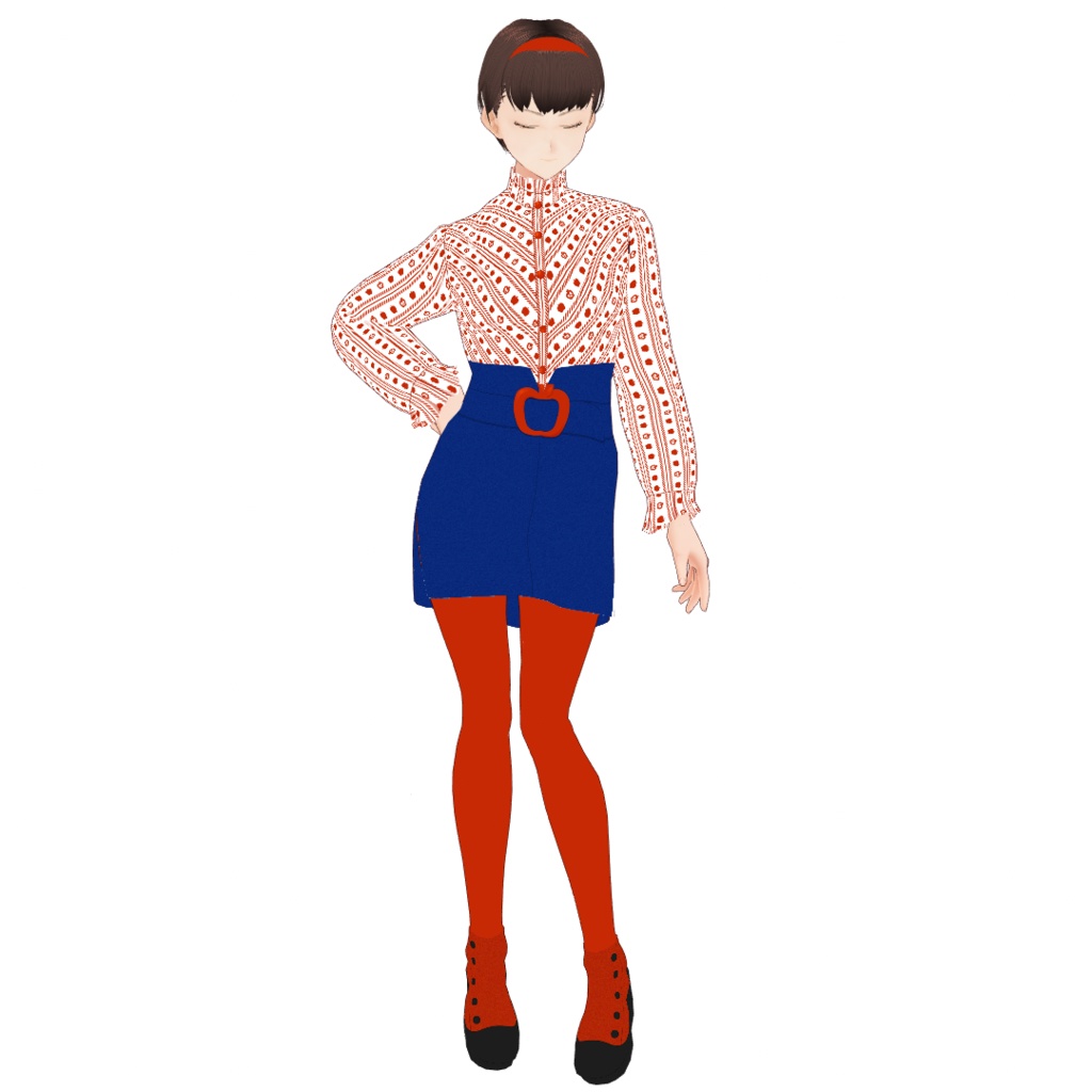 sc019 - Apple Blouse #VRoid