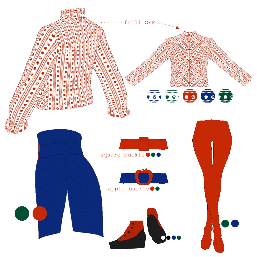 sc019 - Apple Blouse #VRoid