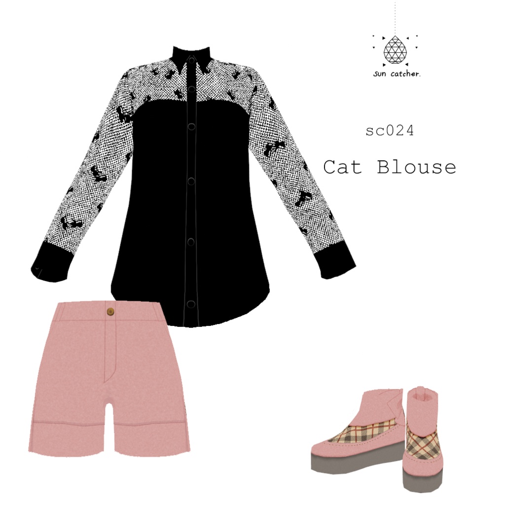 sc024 - Cat Blouse #VRoid
