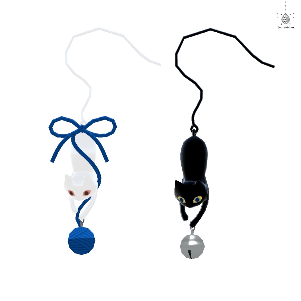 scAC002 - Kitten Earring #b3d