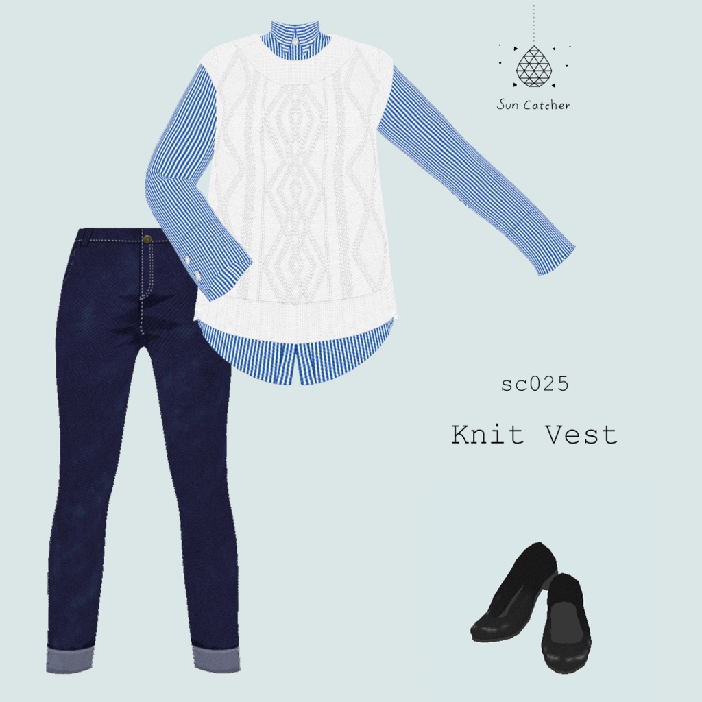 sc025 - Knit Vest #VRoid