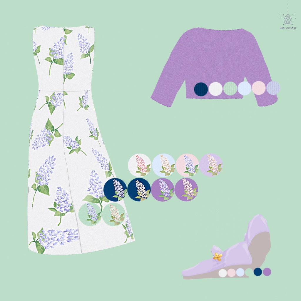 sc032 - Lilac Dress #VRoid