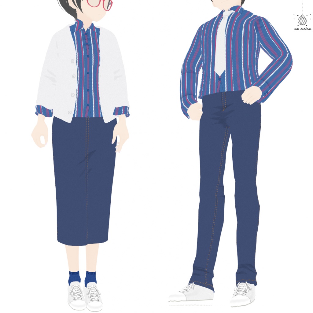 sc033 - Stripe Shirts #VRoid
