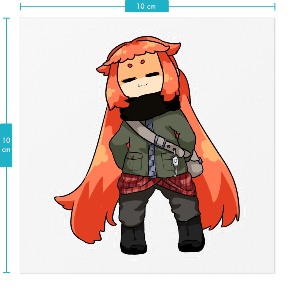 探索目閉じ技術者ステッカー