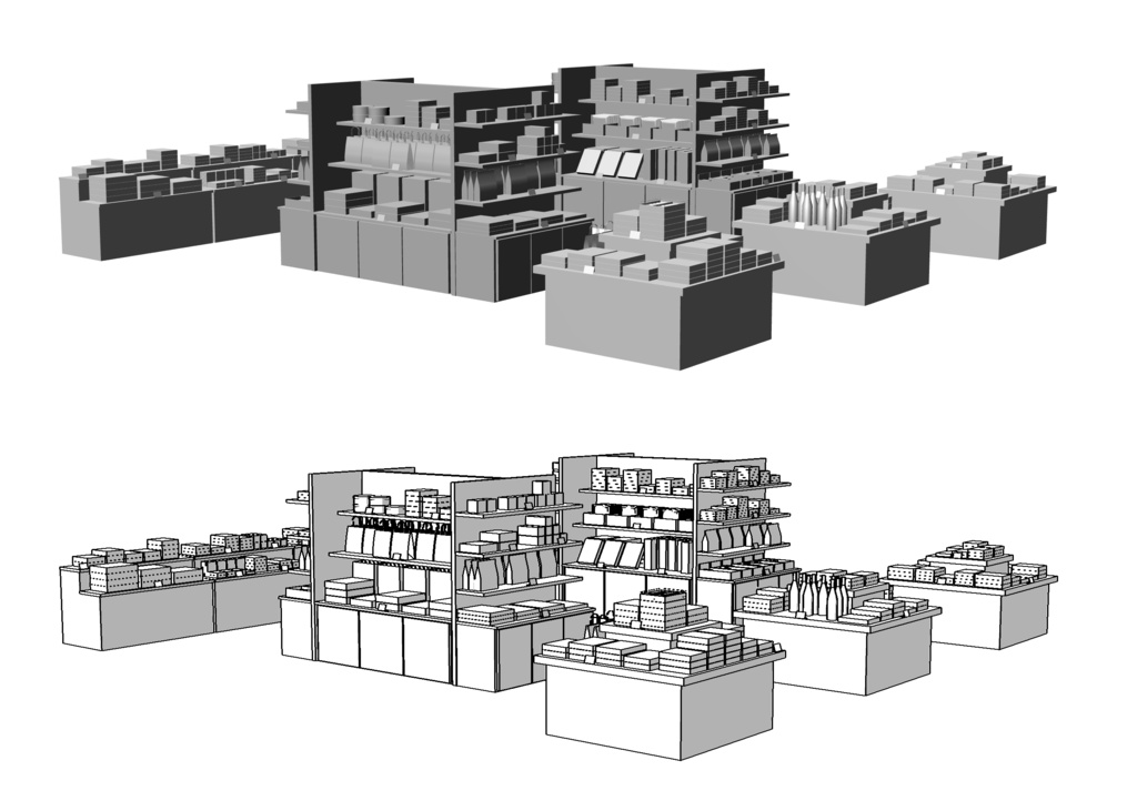 お土産売り場セット