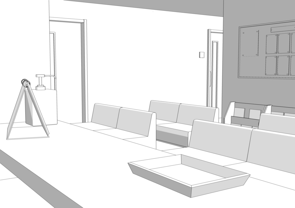 病院の受付_待合室