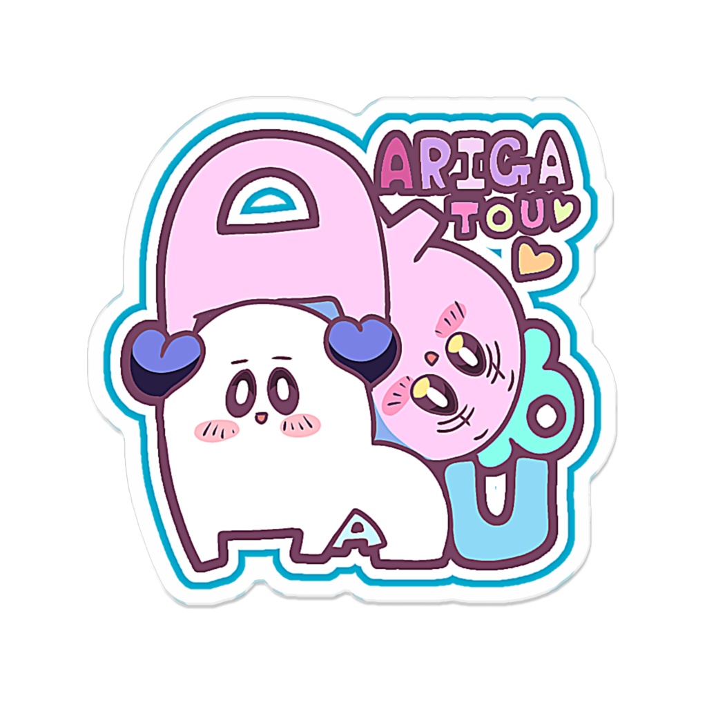 あまおウ。🍓🩵推してくださいアクリルバッジ