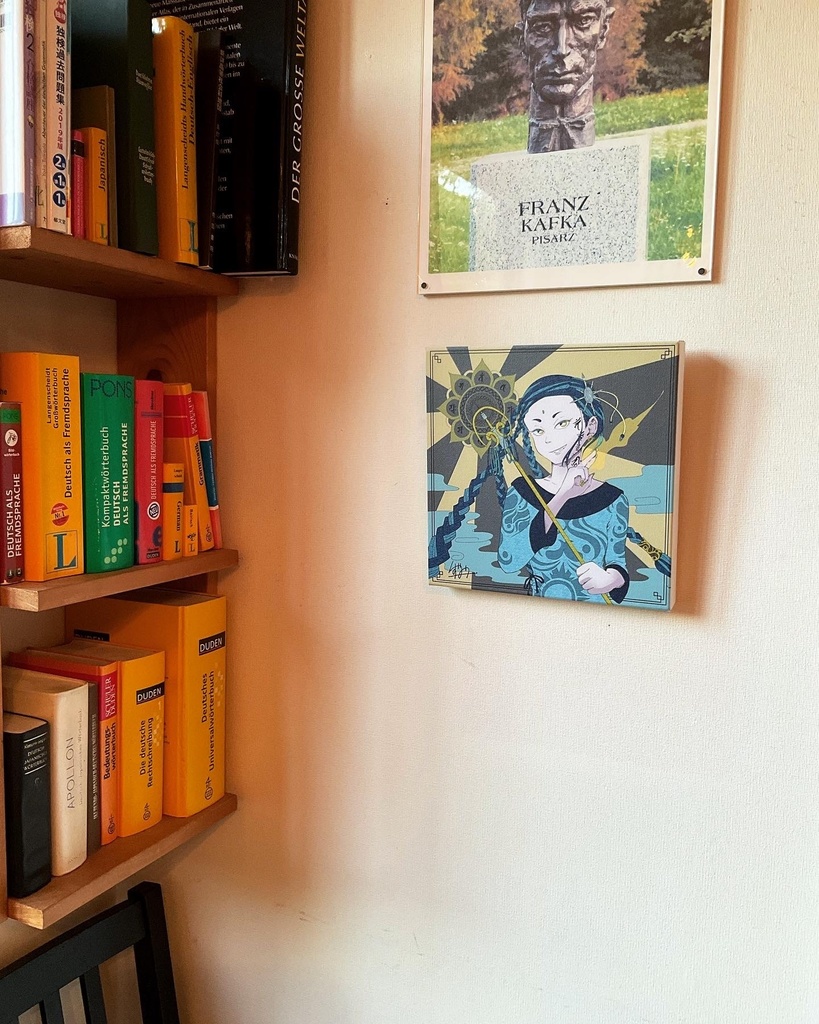 キャンバスプリント【菩薩コスプレ女子】250mm×250mm