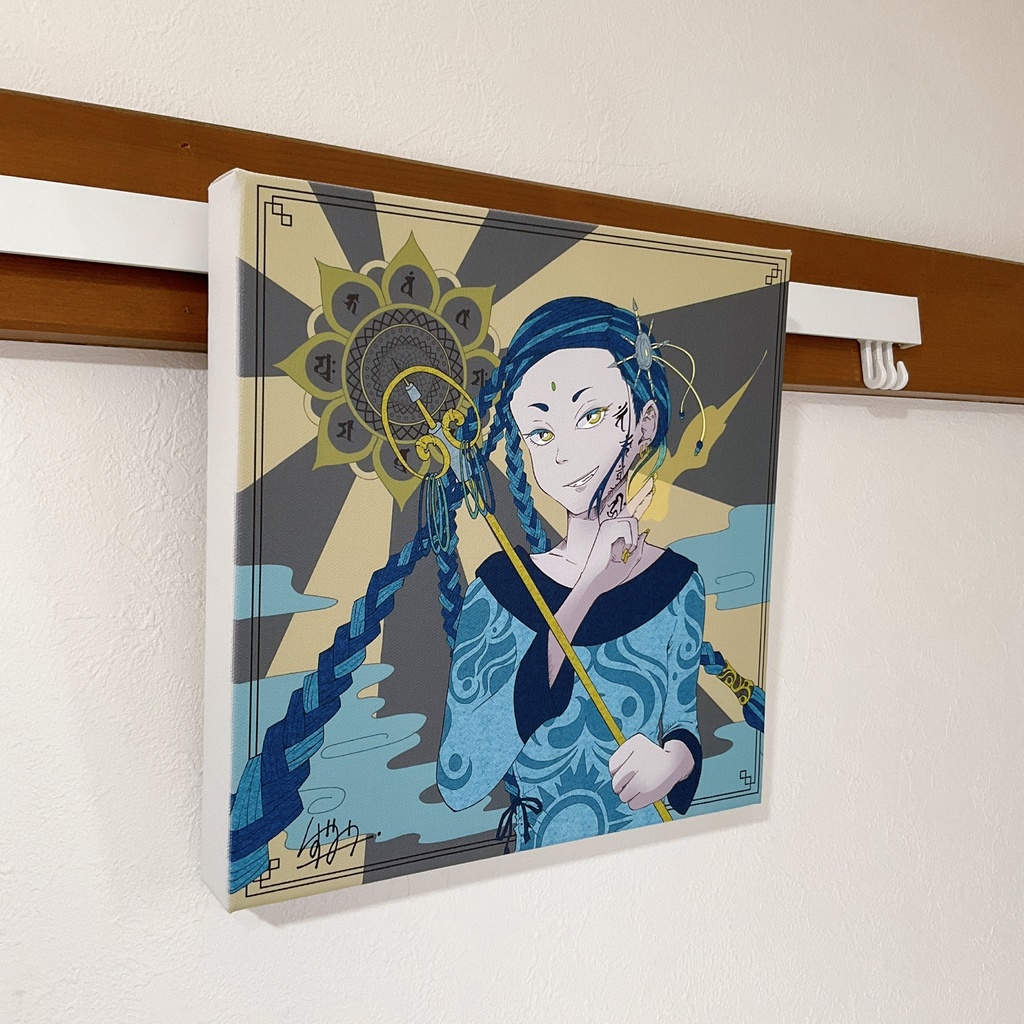 キャンバスプリント【菩薩コスプレ女子】250mm×250mm