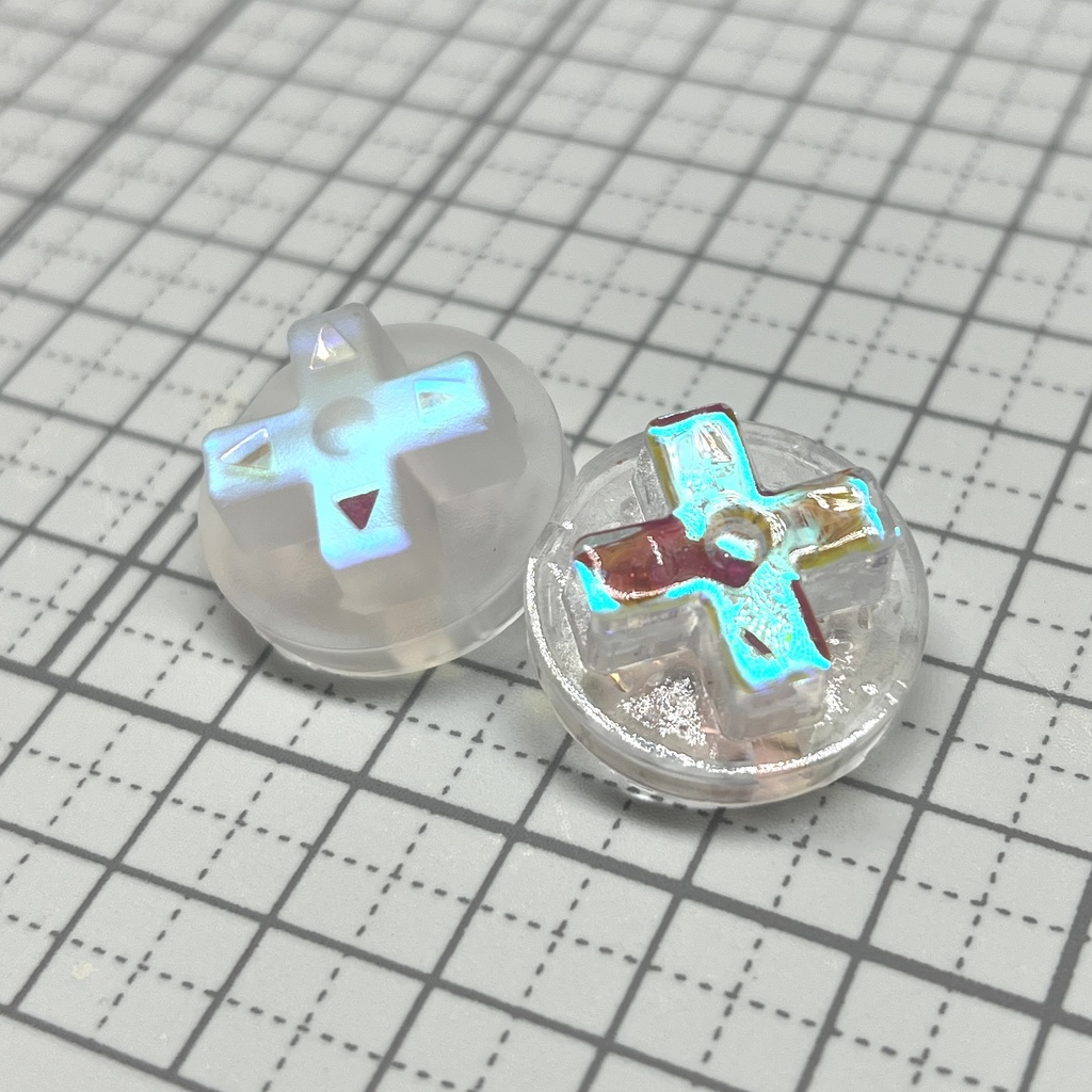 GCコンカスタムボタン 『ABXY, start, Z, D-pad』レッドオーロラ