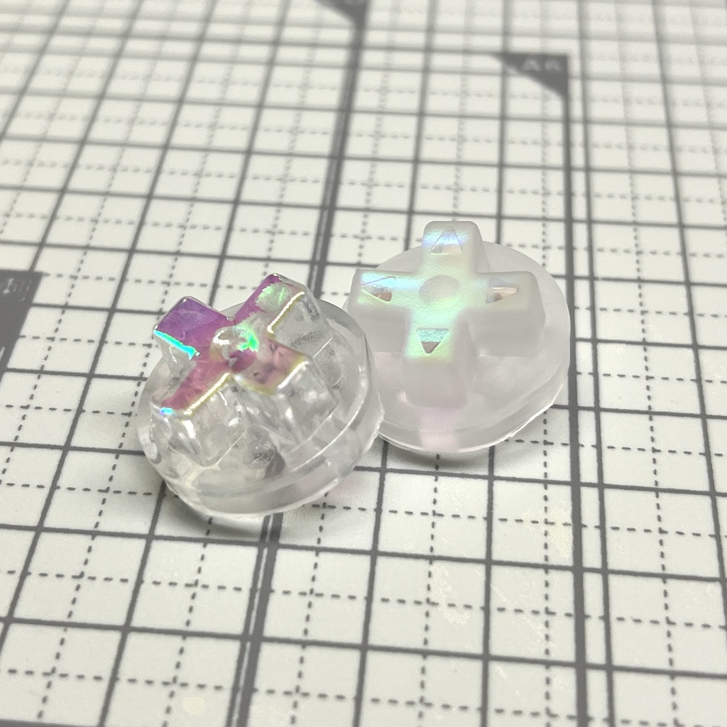 GCコンカスタムボタン 『ABXY, start, Z, D-pad』ピンクオーロラ