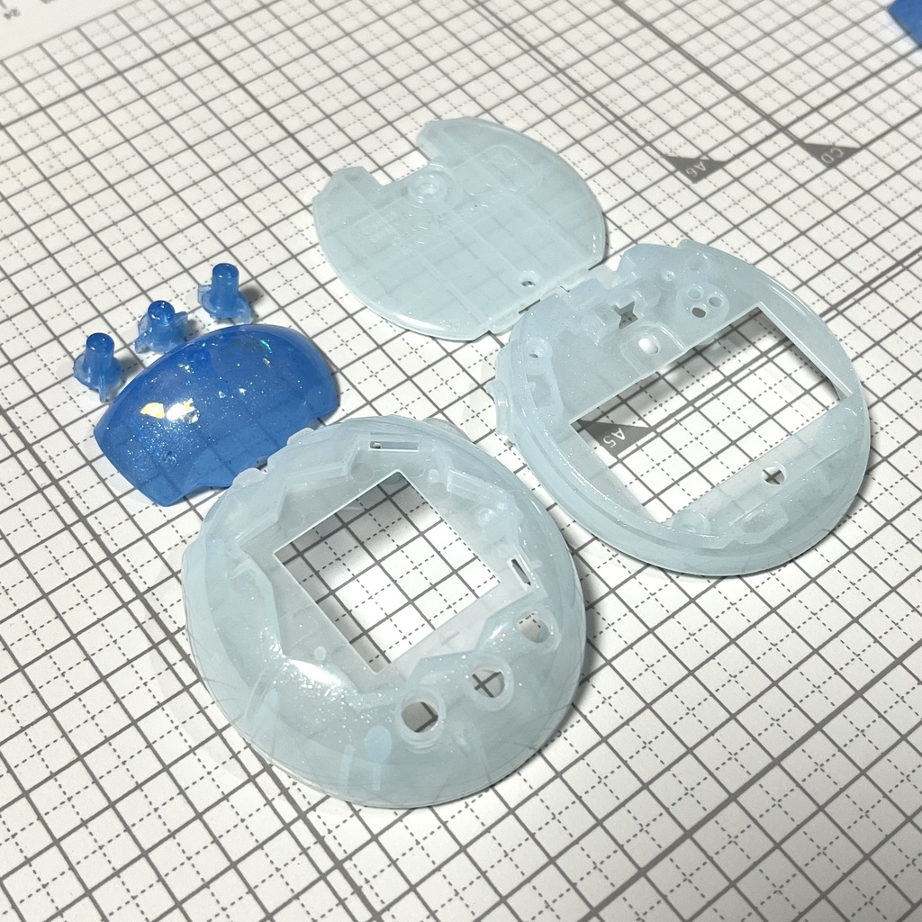 たまごっちパラダイスカスタムパーツセット『メインシェル、キャップ, ボタン×3』