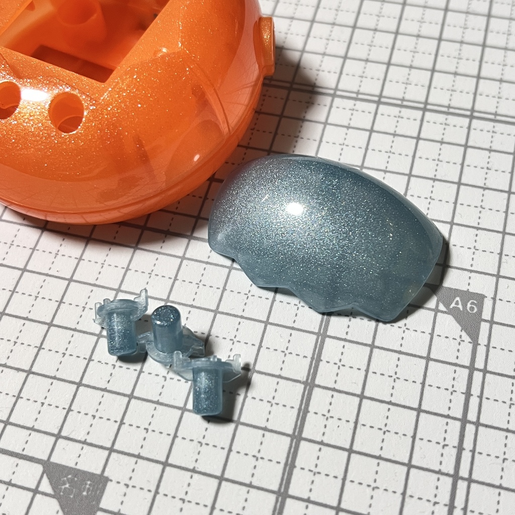 たまごっちパラダイスカスタムパーツセット『メインシェル、キャップ, ボタン×3』