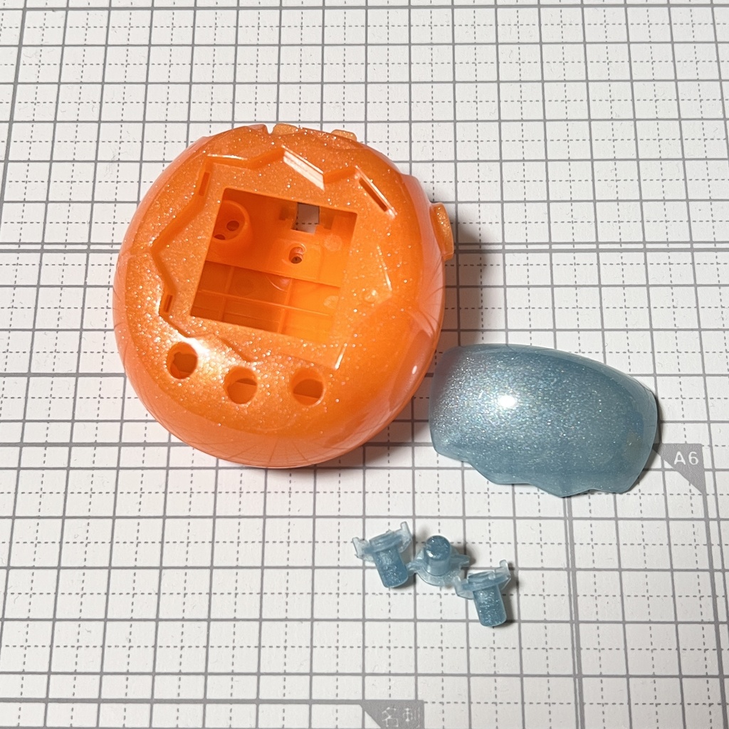 たまごっちパラダイスカスタムパーツセット『メインシェル、キャップ, ボタン×3』