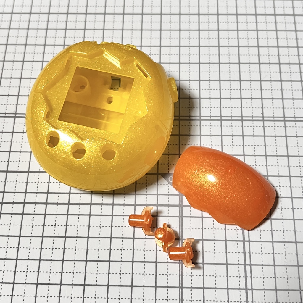 たまごっちパラダイスカスタムパーツセット『メインシェル、キャップ, ボタン×3』