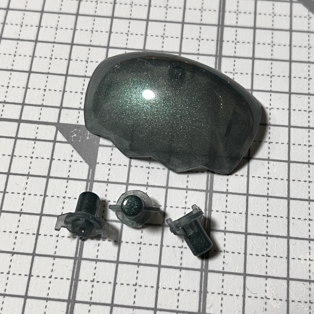 たまごっちパラダイスカスタムパーツセット『キャップ, ボタン×3』樹海