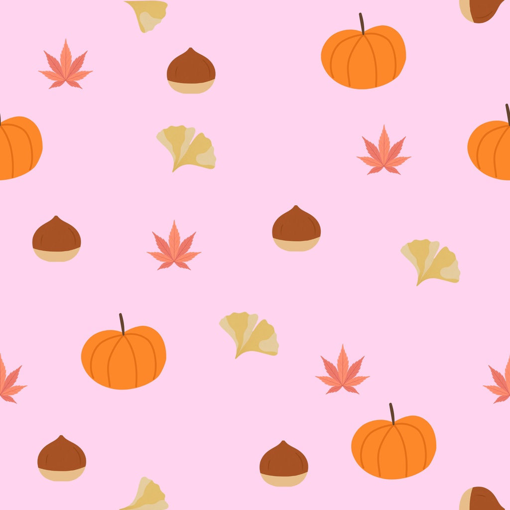 秋の味覚と紅葉のデジタルペーパー