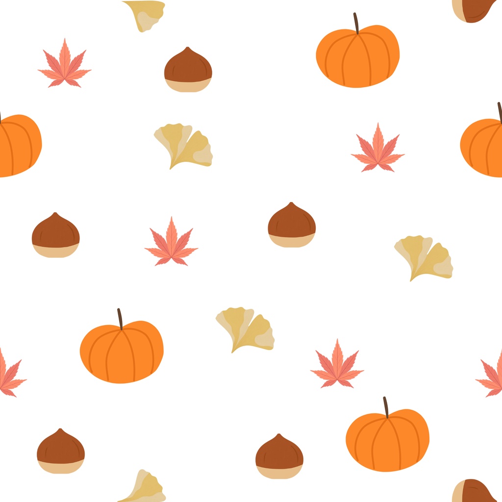 秋の味覚と紅葉のデジタルペーパー