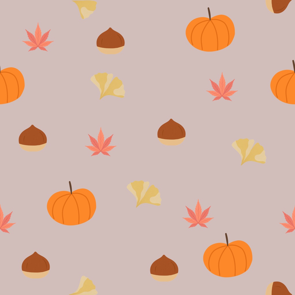 秋の味覚と紅葉のデジタルペーパー