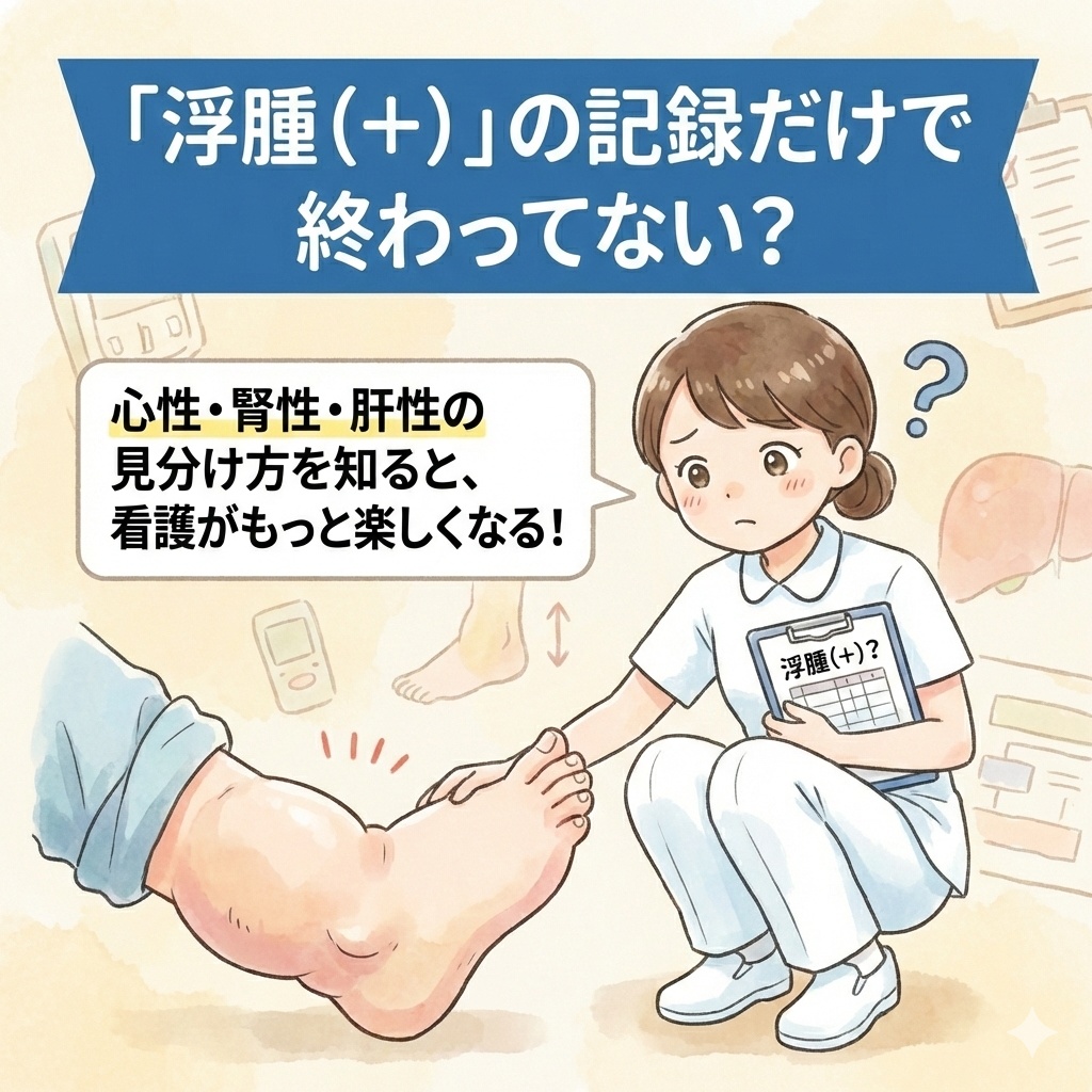浮腫(＋)」の記録で終わらせない！根拠がわかる浮腫のアセスメント