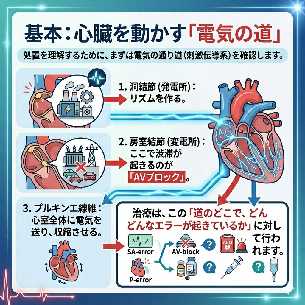 一瞬で見抜く！】不整脈の種類・見極め方・語呂合わせ・初動対応・薬剤まとめ