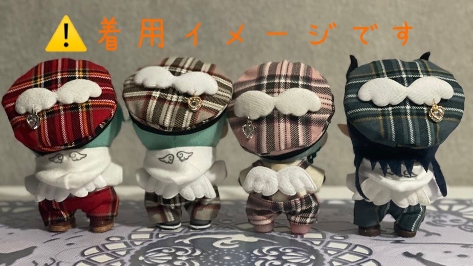 10cmぬい服☆ぬいちゃんを可愛く天使に໒꒱セット 着用イメージ