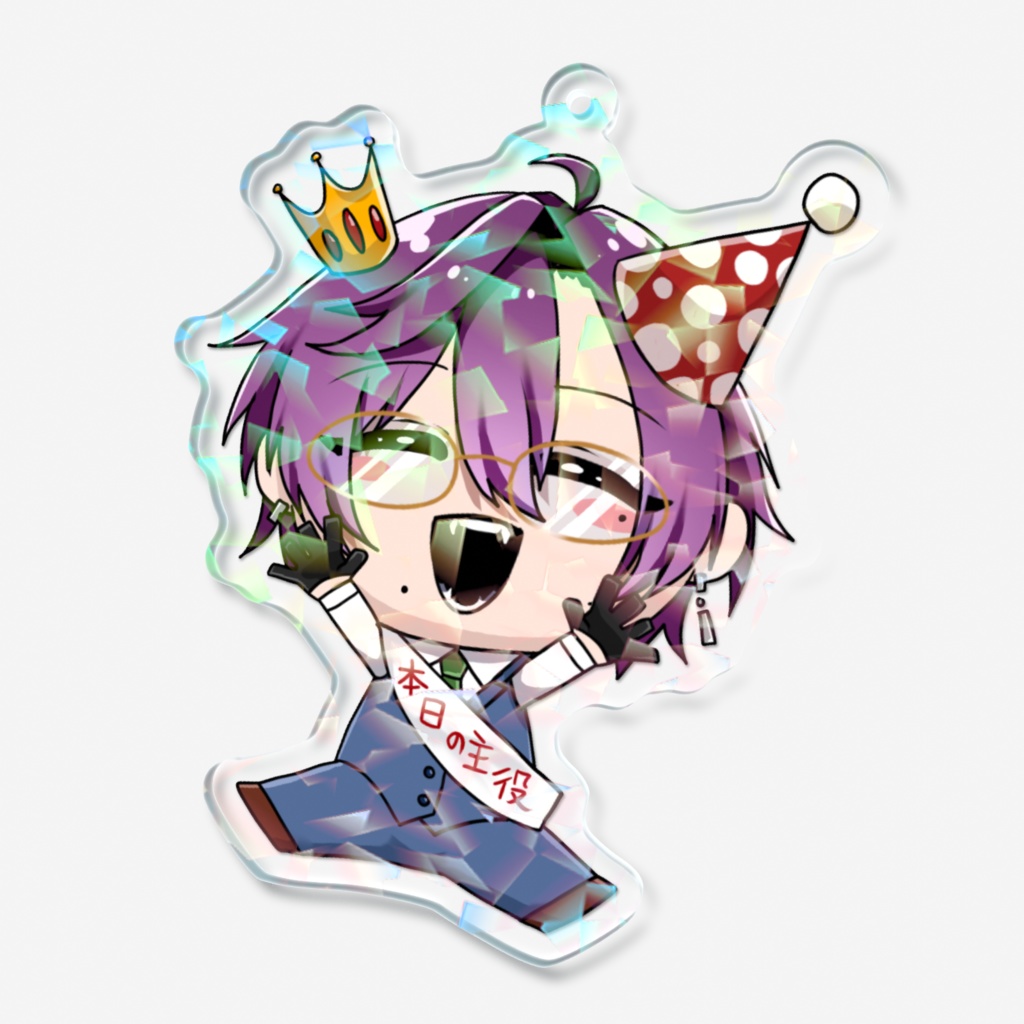 【雨風ヤム】バースデーアクリルキーホルダー🎂リッチ版