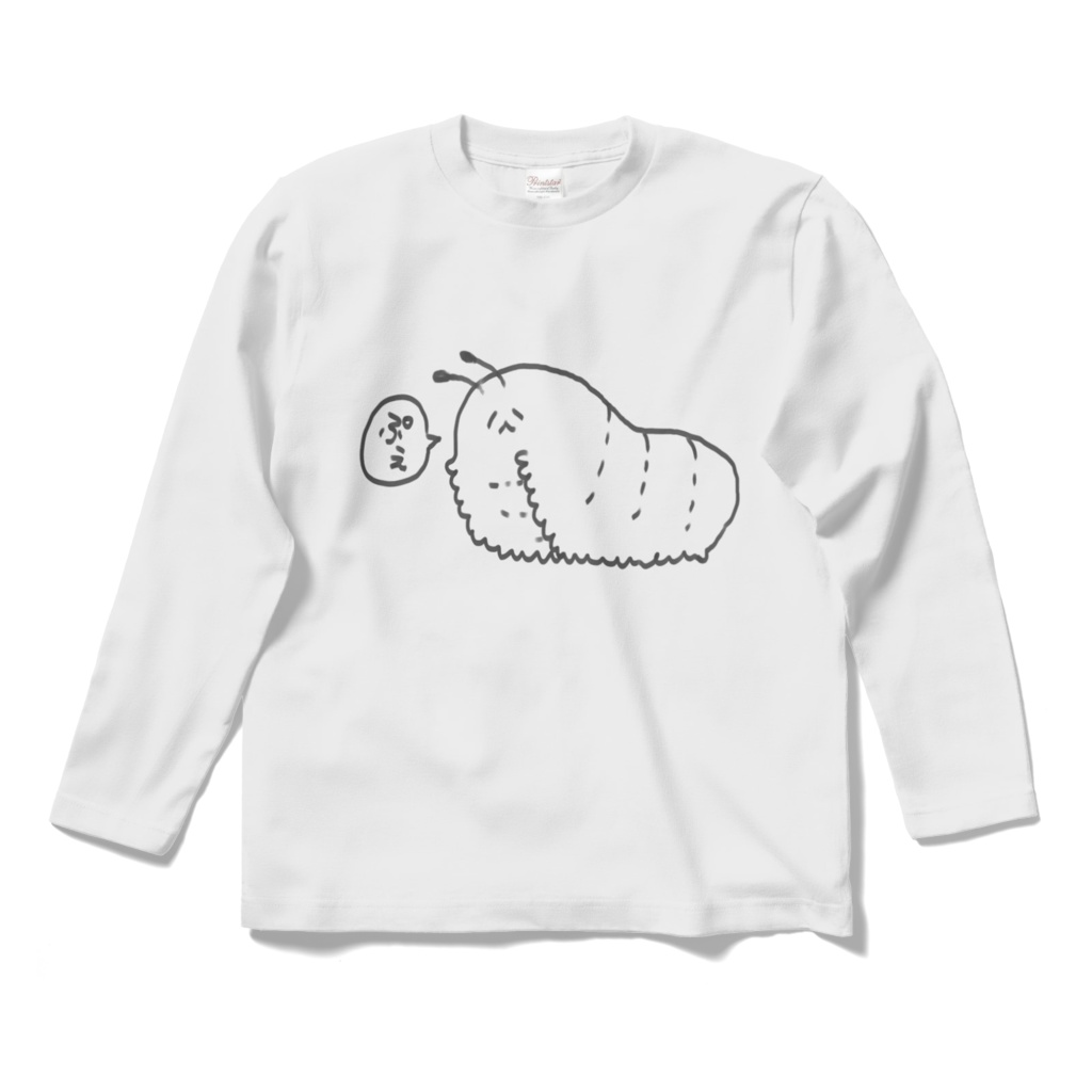 しろくてながいよこちむしTしゃつ