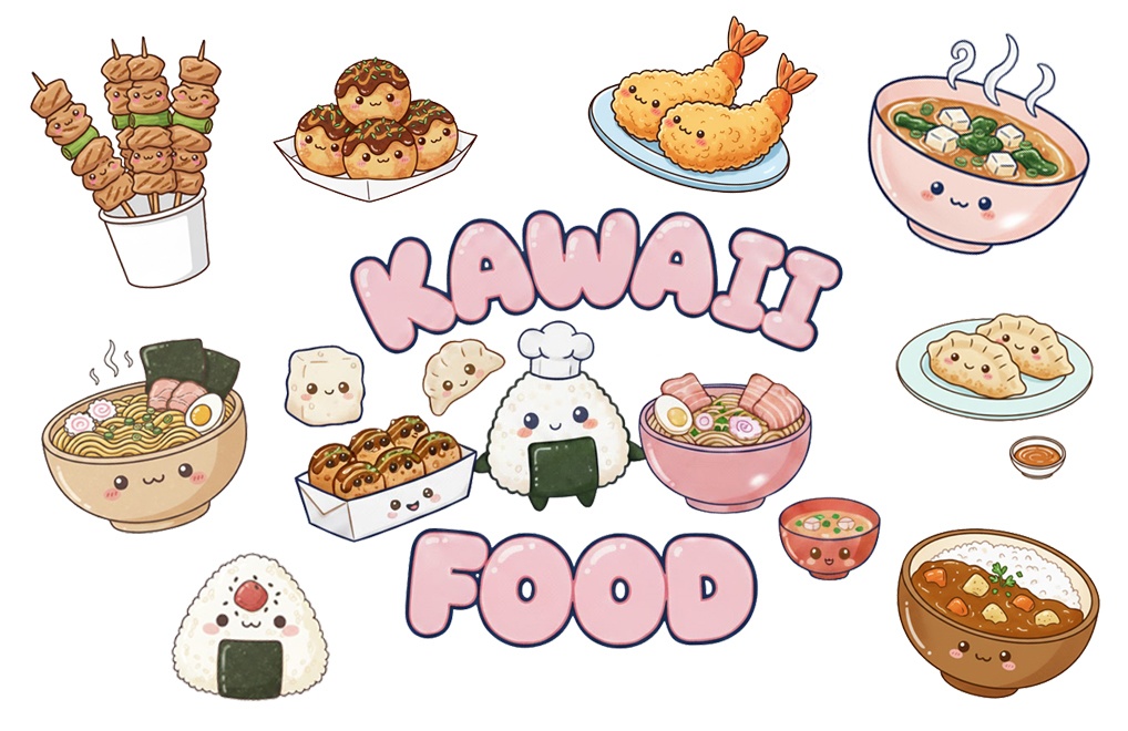 可愛い食べ物詰め合わせ