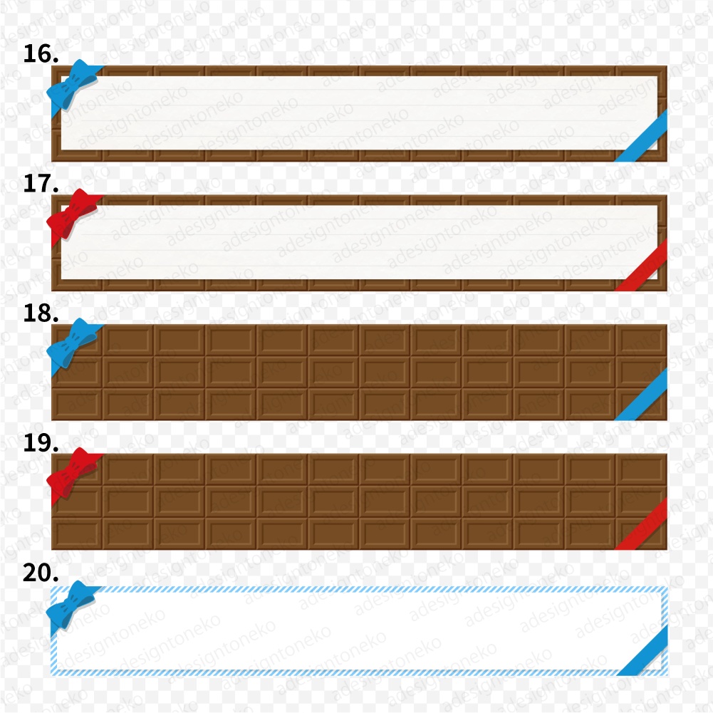 バレンタイン系のテロップベース 30点セット