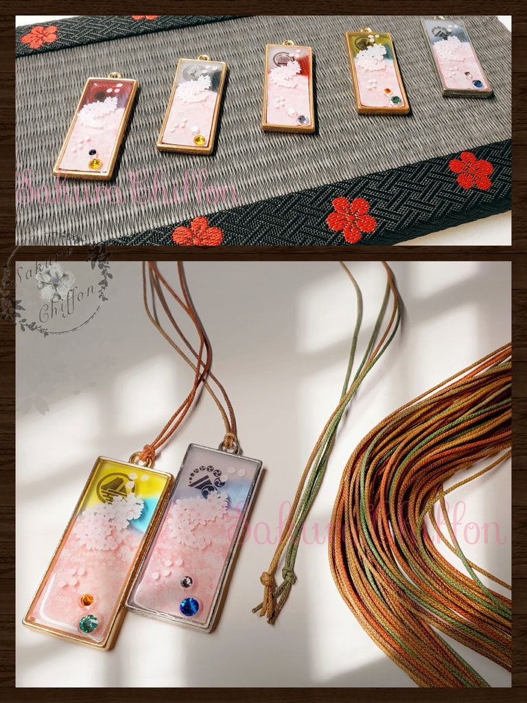 近侍ノ思ひ出桜花 ロングペンダント