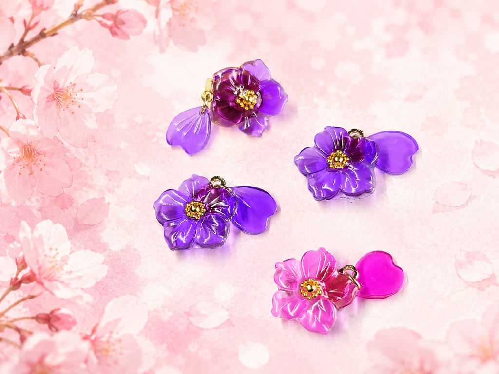 もちぬい桜飾り マグネットタイプ