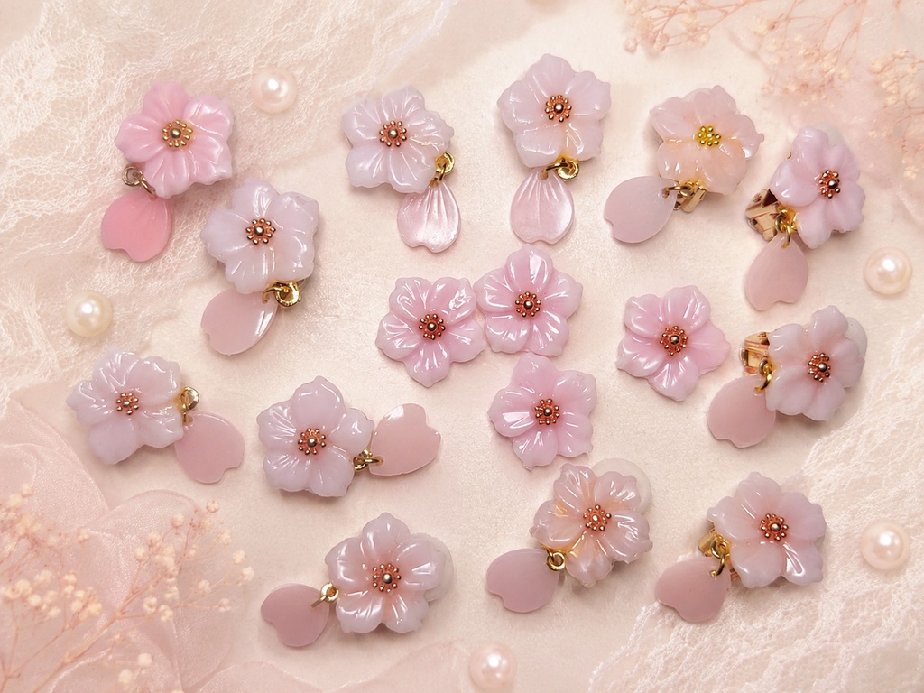 もちぬい桜飾り 桜グラデカラー