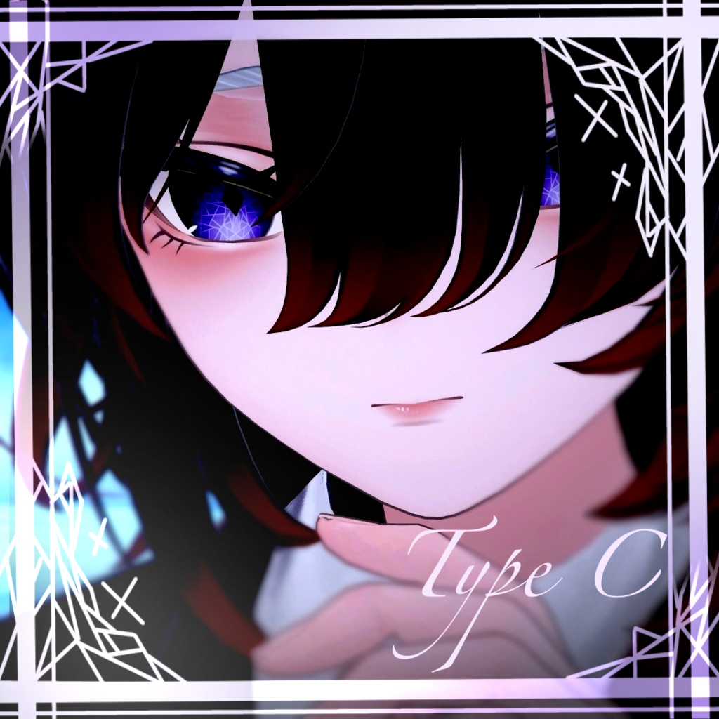 【Bokusei/墨惺】Unusual eyes (15colcrs) & Natural make up texture pack!