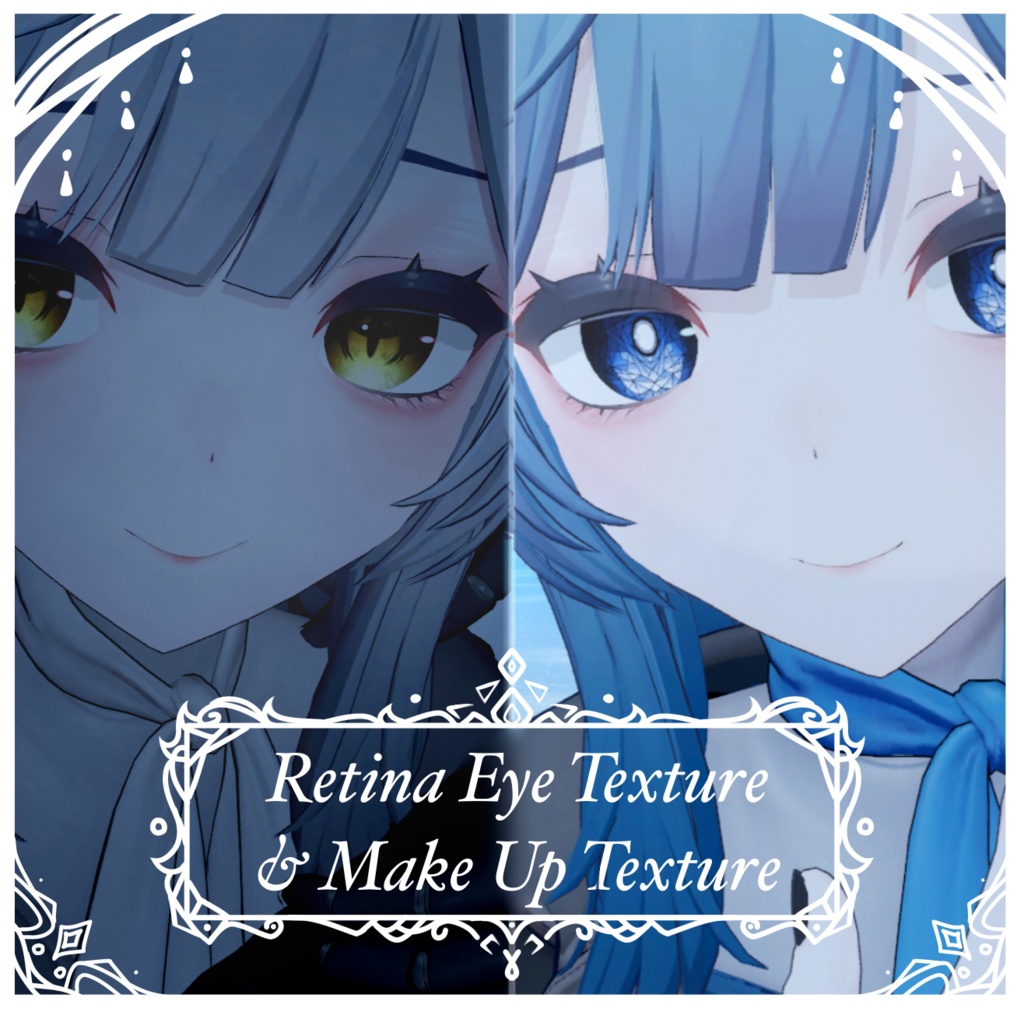 +　1Days Free!　+【Retinia/レティニア】eye Texture (20 colors) & Make Up Texture
