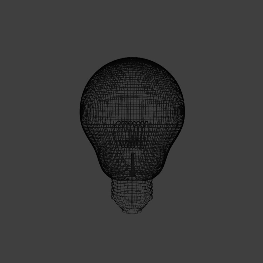 【無料配布】Blender対応 3Dモデル:電球