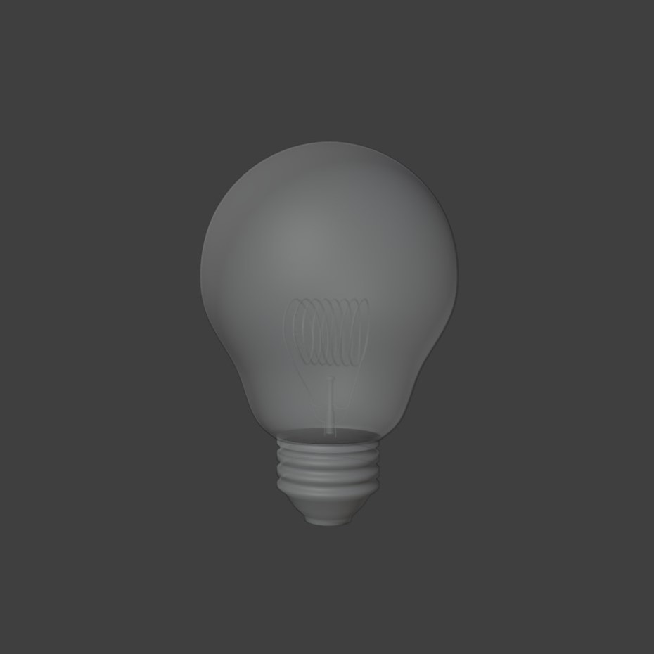 【無料配布】Blender対応 3Dモデル:電球