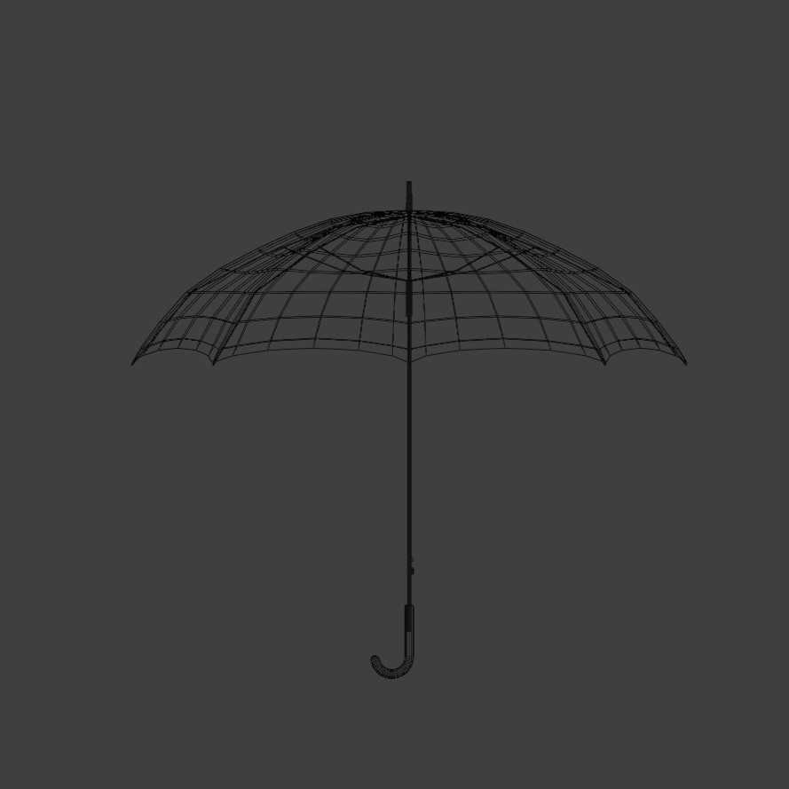 【無料配布】Blender対応 3Dモデル:ビニール傘