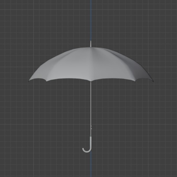【無料配布】Blender対応 3Dモデル:ビニール傘