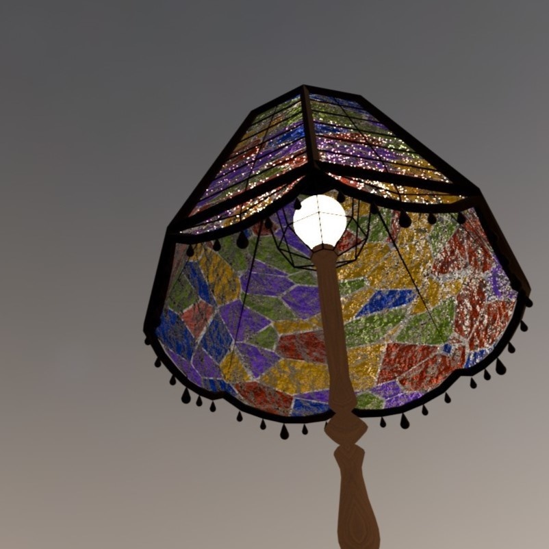 【無料配布】Blender対応 3Dモデル:ランプ