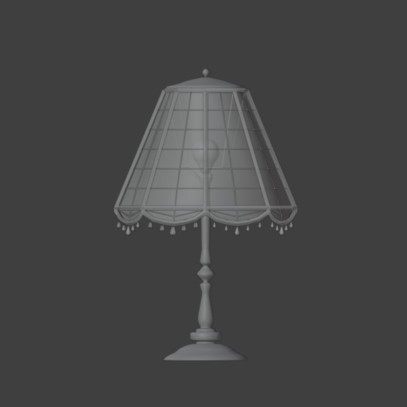 【無料配布】Blender対応 3Dモデル:ランプ