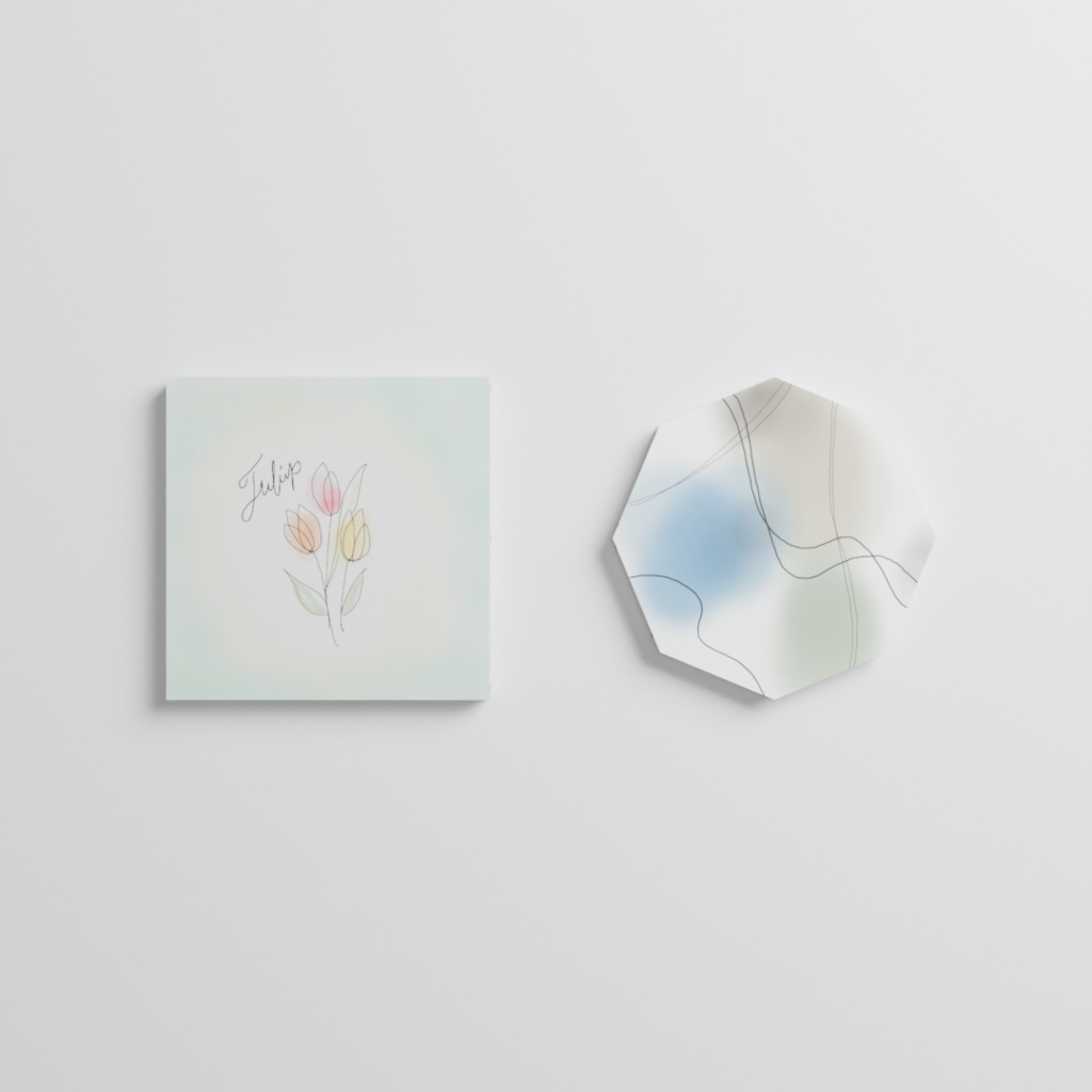 【無料配布】Blender対応 3Dモデル:絵画風アート