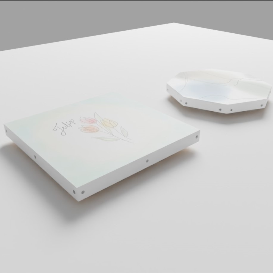 【無料配布】Blender対応 3Dモデル:絵画風アート